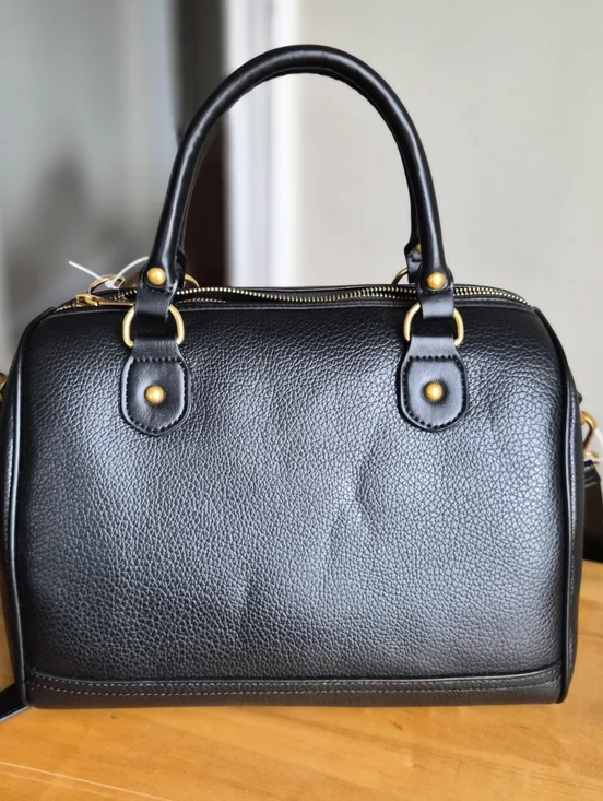 NWT Viral Steve Madden Bboden Black Rowan Boston Bag - Leather Satchel Crossbody - Picture 9 of 10